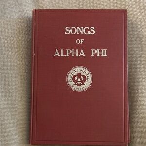 Red 'Songs of Alpha Phi' Book